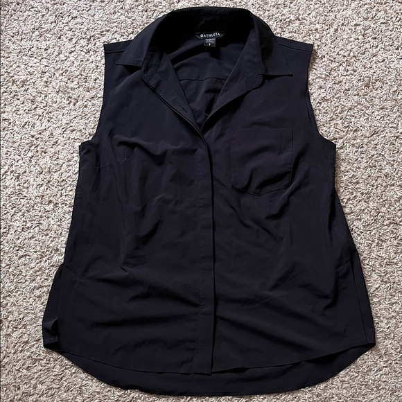 BUNDLE - 4 Athleta Polo Tank Tops - Red (S), Black (S), Teal (S), Striped (XS) - Picture 7 of 11